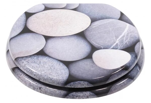 WC sedátko Schütte GREY STONES MDF, Soft Close