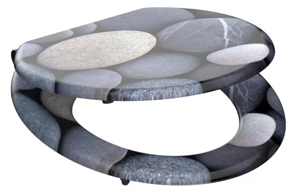 WC sedátko Schütte GREY STONES MDF, Soft Close