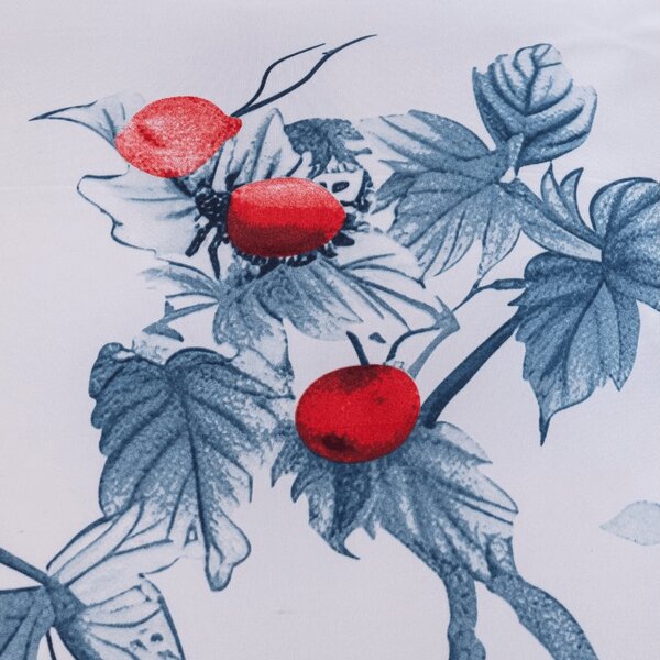 Flanelové povlečení z mikrovlákna BERRY BLOOM bílo-modré Rozměr povlečení: 70 x 90 cm | 140 x 200 cm