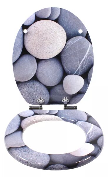 WC sedátko Schütte GREY STONES MDF, Soft Close