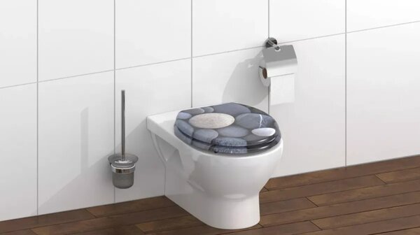 WC sedátko Schütte GREY STONES MDF, Soft Close