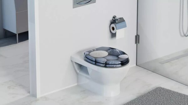 WC sedátko Schütte GREY STONES MDF, Soft Close