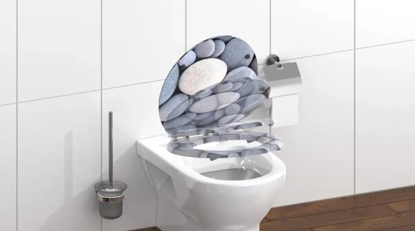 WC sedátko Schütte GREY STONES MDF, Soft Close