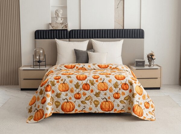 Přehoz na postel AUTUMN PUMPKINS, barevný Rozměr: 170 x 210 cm