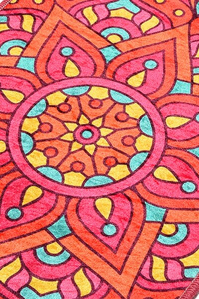 ASIR Koupelnová předložka MANDAL oranžová mandala