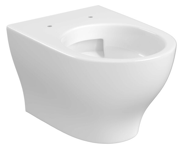 Cersanit Block sada wc s mísou a sedátkem závěsná bez splachovacího kruhu s vírovým splachováním bílá lesk S701-942