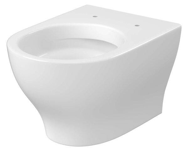 Cersanit Block sada wc s mísou a sedátkem závěsná bez splachovacího kruhu s vírovým splachováním bílá lesk S701-942