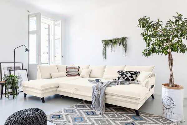 SEDACÍ SOUPRAVA, textil, béžová P & B - Sedací soupravy, Online Only