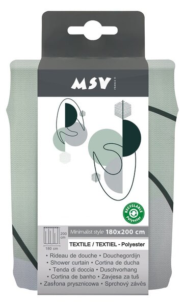 Sprchový závěs 180x200 cm Minimalist – MSV
