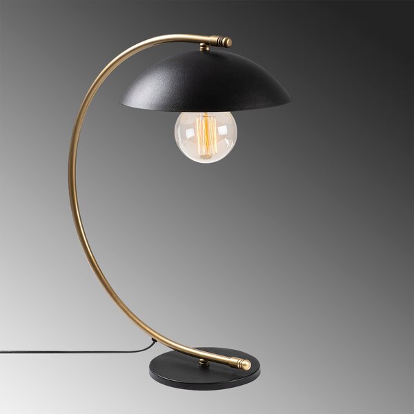 ASIR Stolní lampa SIVANI černá zlatá