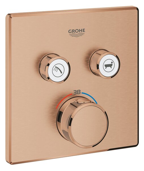 Grohe Grohtherm SmartControl vanová baterie pod omítku s termostatem Brushed Warm Sunset 29124DL0