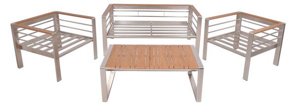 TERASOVÁ SEDACÍ SOUPRAVA 4dílné, kov, plast Gardenson - Online Only zahradní nábytek, Online Only