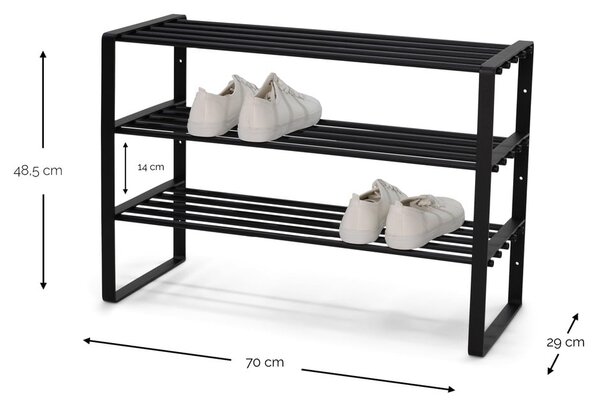 Bílý kovový botník 70x49x29 cm Rex – Spinder Design