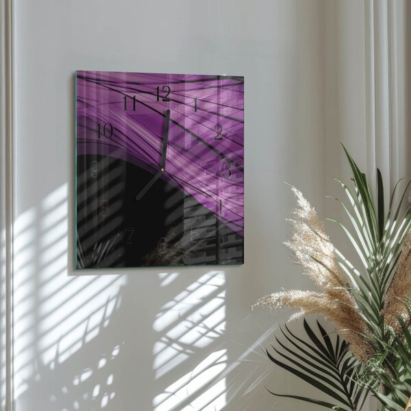Skleněné hodiny na stěnu Abstrakce zskc-30x30-00173222