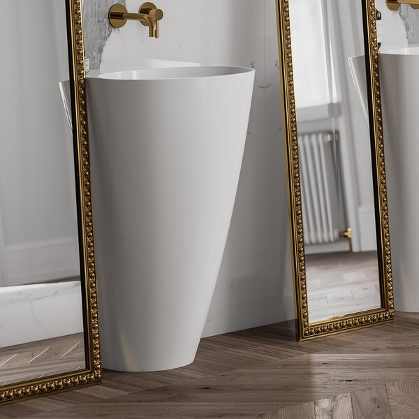 Omnires Siena M+ umyvadlo 55x43 cm oválné volně stojící bílá lesk SIENAUWBOBP