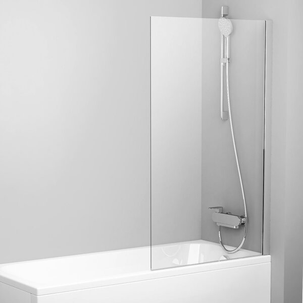 Ravak Pivot vanová zástěna 80 cm jednodílný hliník lesk/čiré sklo 79840C00Z1