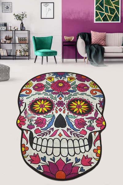 L´essentiel Maison Koupelnová předložka Skull Djt (100 x 180), Vícebarevná