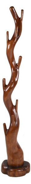 Věšák z exotického dřeva v přírodní barvě Suar – Deco Pleasure