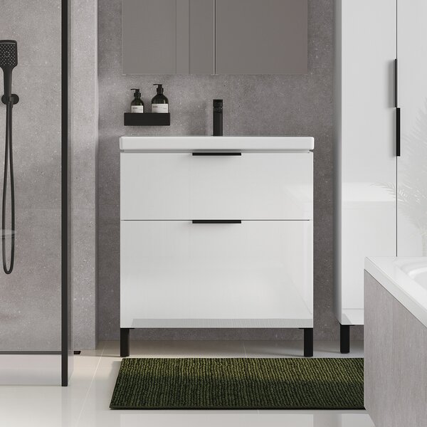 Cersanit City umyvadla se skříňkou 60 cm bílá S801-422