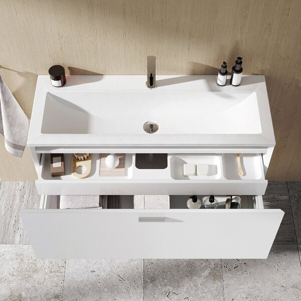 Ravak Clear umyvadlo 100x38 cm obdélníkový nábytkový bílá lesk XJJ01110000