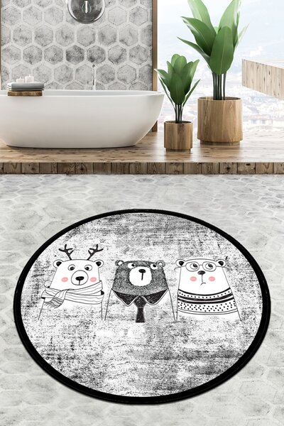 L´essentiel Maison Koupelnová předložka Three Bears Circle Djt 80, Vícebarevná