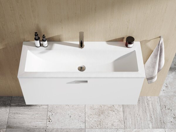 Ravak Clear umyvadlo 100x38 cm obdélníkový nábytkový bílá lesk XJJ01110000