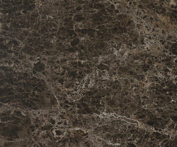 DELIFE Konzolový stůl Edge oválný 180×40 cm keramika Emperador Extra Lucidato tmavě hnědá Conos kov titanová barva