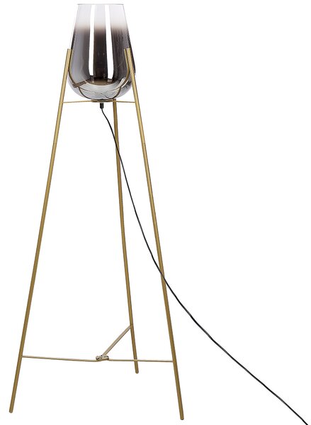 Stojací lampa MENA Kov Zlatá