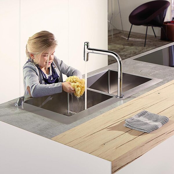 Hansgrohe S 71 ocelový dřez 86.5x50 cm 43303800