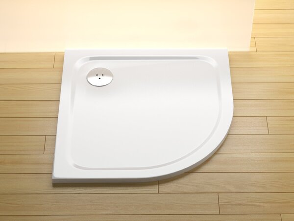 Ravak Elipso Pro půlkruhová sprchová vanička 90x90 cm bílá XA247701010