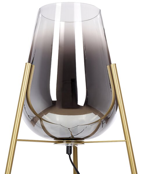 Stojací lampa MENA Kov Zlatá