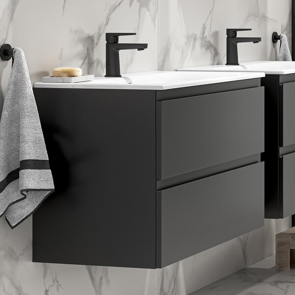 Cersanit Moduo umyvadla se skříňkou 79.5 cm antracitová S801-473-DSM