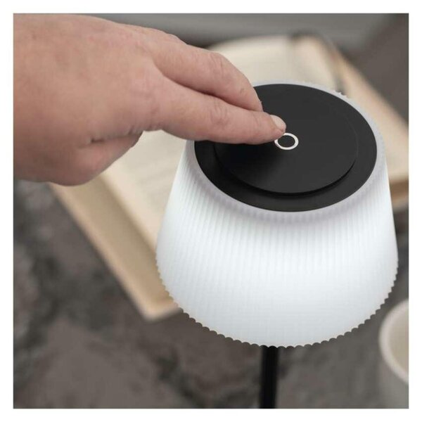 EMOS LED stolní lampa KATIE, nabíjecí, černá Z7630B