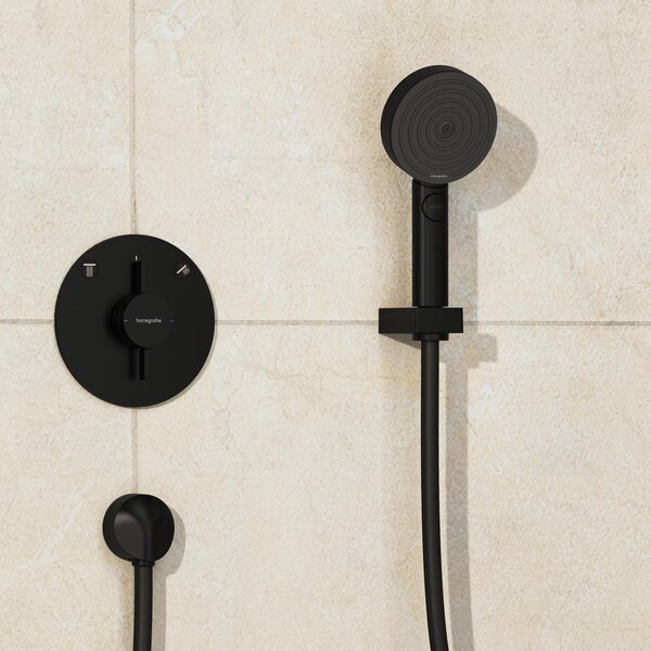 Hansgrohe DuoTurn S vanová baterie pod omítku černá 75418670