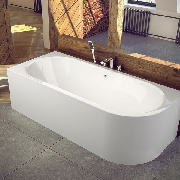 Besco Avita rohová vana 150x74.4 cm Levostranná bílá #WAV-150-NL