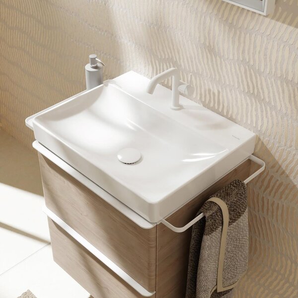 Hansgrohe Xelu Q umyvadlo 60x48 cm obdélníkový klasický-nábytkový bílá lesk 61016450