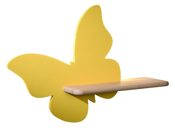 Candellux Nástěnné svítidlo policové 5W, žlutý motýl 21-84873