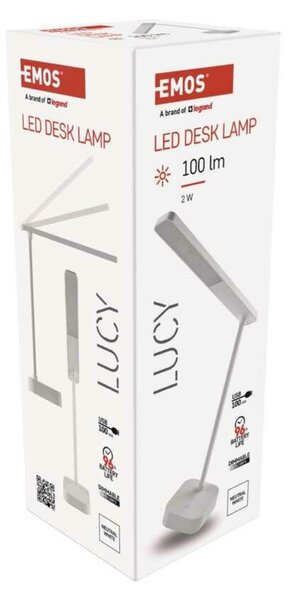 EMOS LED stolní lampa LUCY, nabíjecí Z7626