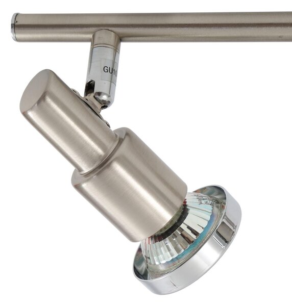 BRILO 2991-022B Bodové svítidlo 27,5 cm 2xGU10 6W 500lm matný nikl - BRILO