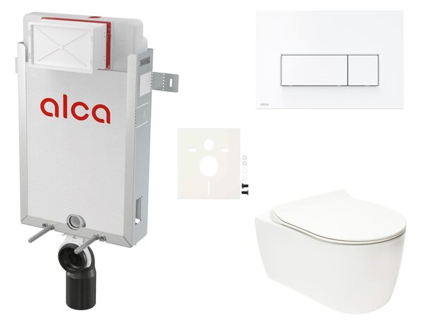 Závěsný WC set k zazdění Glacera Alfa SIKOAA7