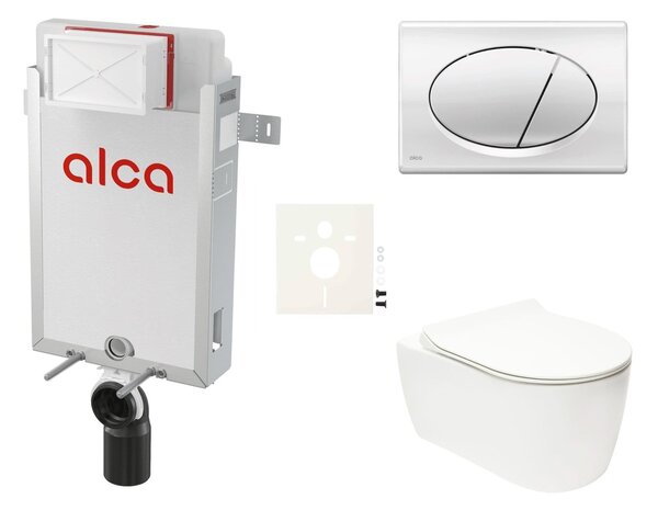 Závěsný WC set k zazdění Glacera Alfa SIKOAA2