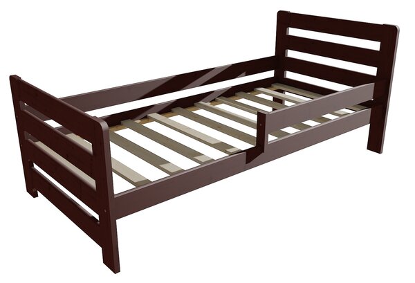 Vomaks Dětská postel se zábranou VMK001E KIDS Rozměr: 70 x 160 cm, Barva: moření ořech