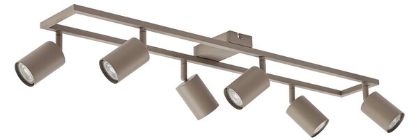 Stropní Lampa Lindby, Bravius, stmívatelné, Hnědá / Rezavá, Obývací pokoj, Kov