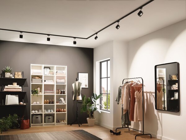 Paulmann 96941 Cube, spot pro Urail system, 1x8W LED 4000K stmívatelné, matná černá