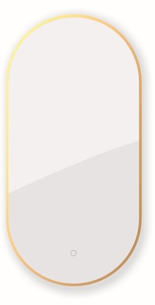 Oltens Nordlis zrcadlo 50x100 cm oválný s osvětlením s vyhřívací podložkou 64129610
