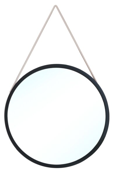 Zrcadlo na šňůře GRACE, 60x60x2, černá