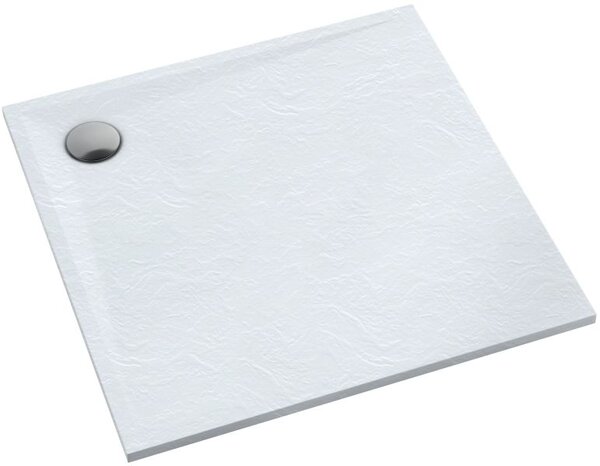 Schedline Libra White Stone čtvercová sprchová vanička 90x90 cm bílá 3SP.L1K-9090/B/ST