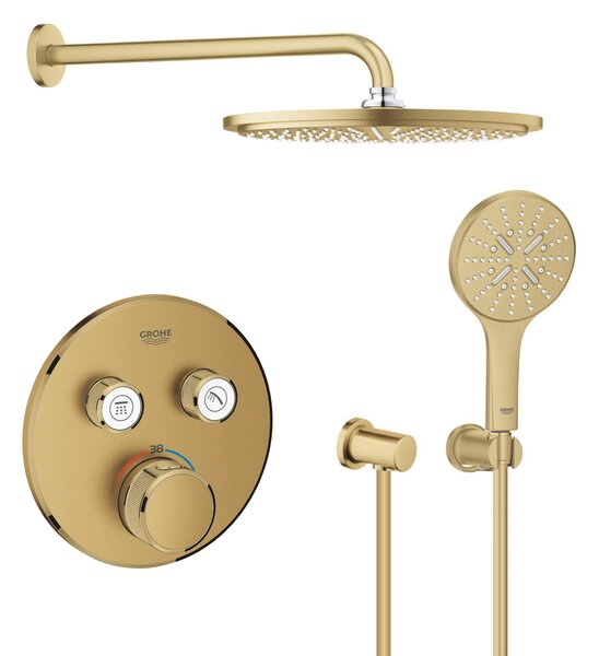 Sada hlavová sprchá s ramenem Grohe Rainshower 26066GN0, vanová baterie Grohe Grohtherm SmartControl 29119GN0, 26574GN0, 27057GN0, 27074GN0, 28362GL1