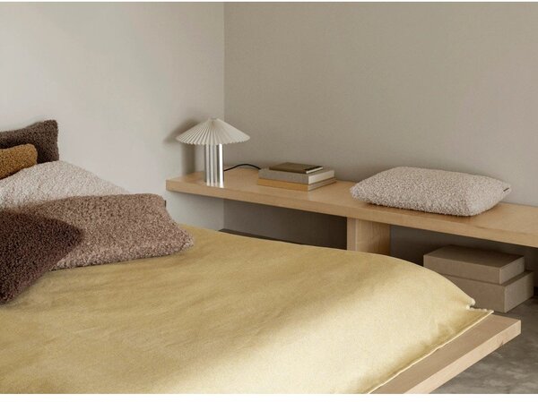 Béžové úložné boxy v sadě 2 ks s víkem z umělé kůže 40x30x11 cm Sahla – Blomus