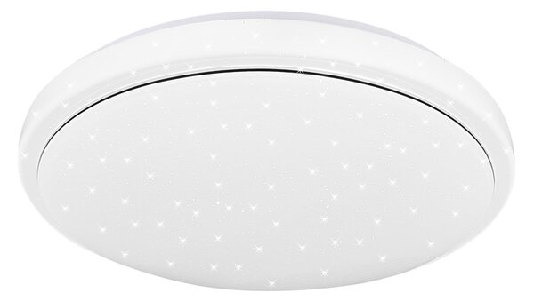CLX Stropní koupelnové LED osvětlení POMIGLIANO DARCO, 24W, denní bílá, 38cm, kulaté, bílé, IP44 13-75123